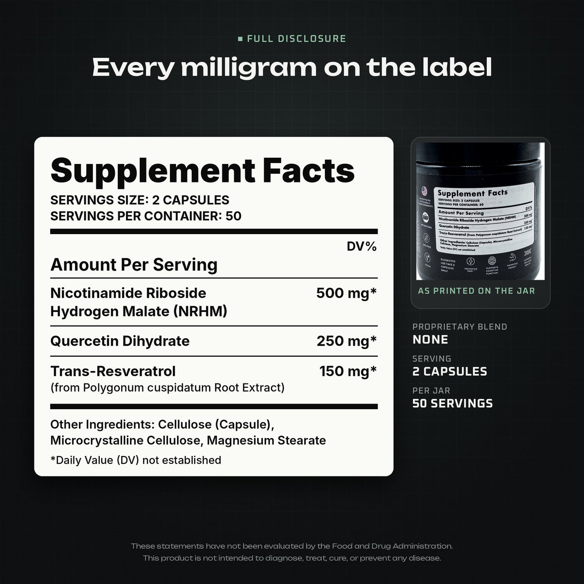 Supplement Facts panel